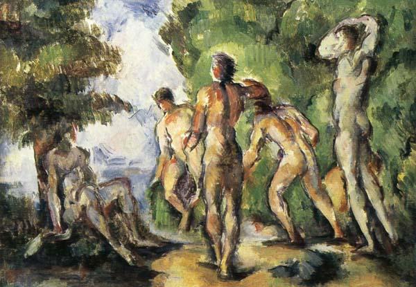 Paul Cezanne Cinq Baigneurs